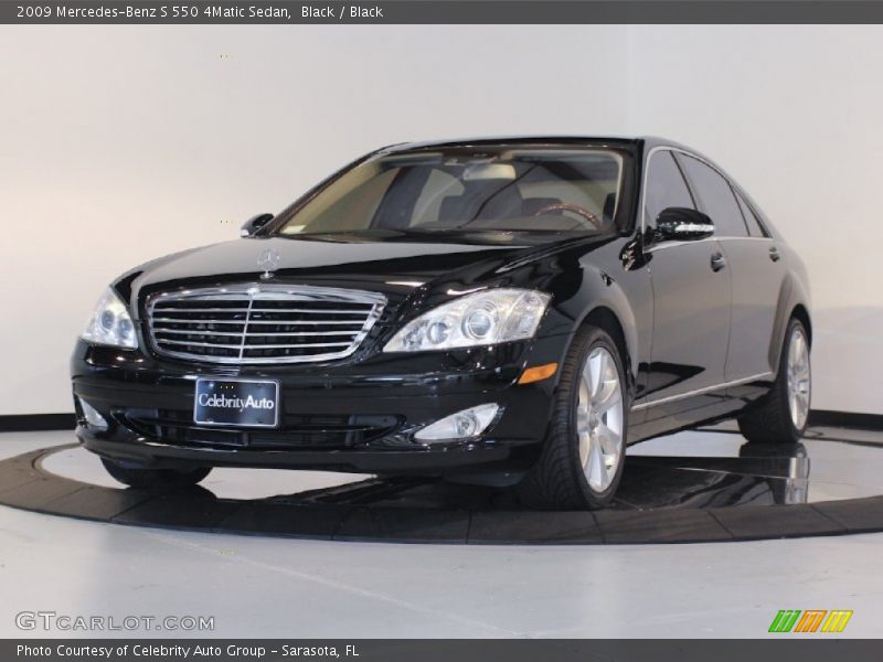 Black / Black 2009 Mercedes-Benz S 550 4Matic Sedan