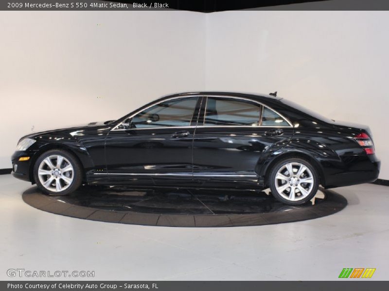 Black / Black 2009 Mercedes-Benz S 550 4Matic Sedan