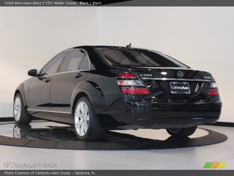 Black / Black 2009 Mercedes-Benz S 550 4Matic Sedan