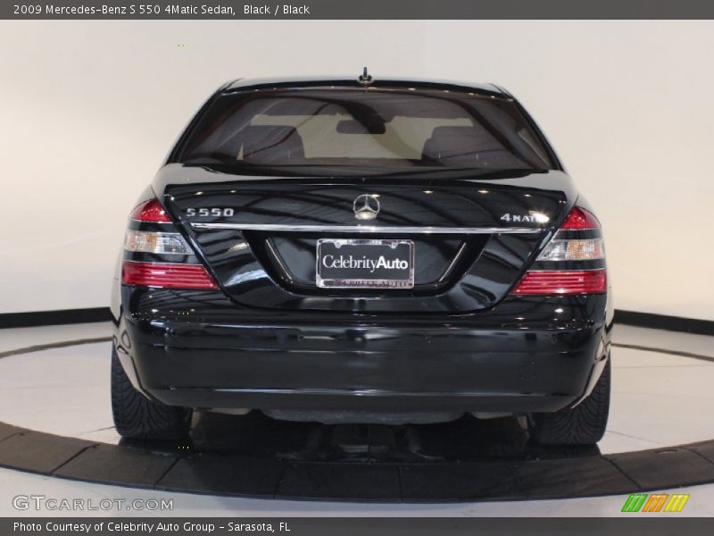 Black / Black 2009 Mercedes-Benz S 550 4Matic Sedan