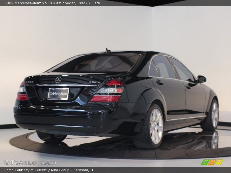 Black / Black 2009 Mercedes-Benz S 550 4Matic Sedan