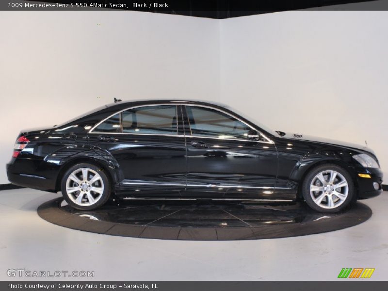 Black / Black 2009 Mercedes-Benz S 550 4Matic Sedan