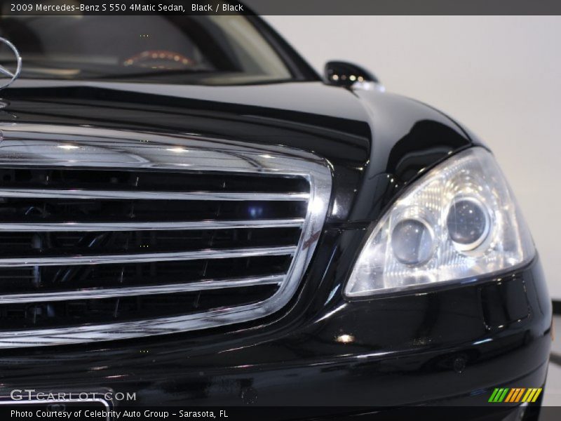 Black / Black 2009 Mercedes-Benz S 550 4Matic Sedan