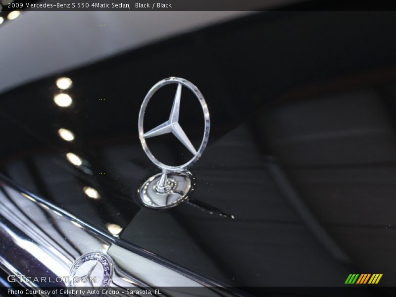 Black / Black 2009 Mercedes-Benz S 550 4Matic Sedan