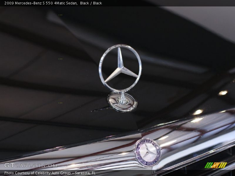 Black / Black 2009 Mercedes-Benz S 550 4Matic Sedan