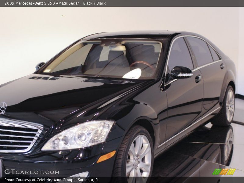 Black / Black 2009 Mercedes-Benz S 550 4Matic Sedan