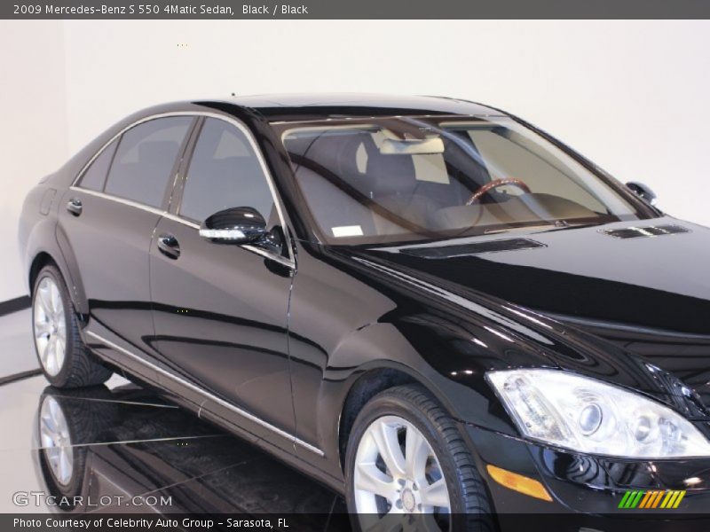 Black / Black 2009 Mercedes-Benz S 550 4Matic Sedan