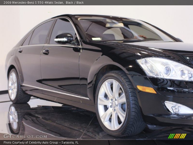 Black / Black 2009 Mercedes-Benz S 550 4Matic Sedan