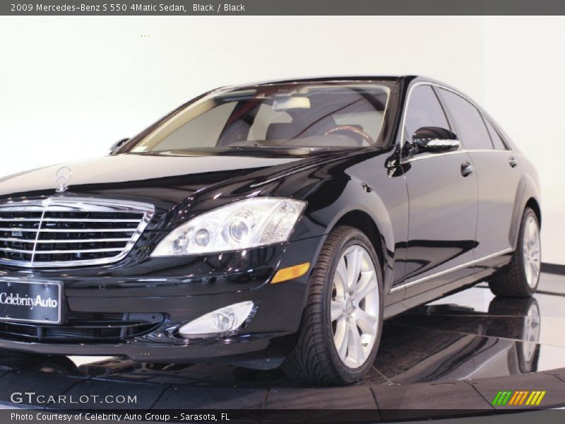 Black / Black 2009 Mercedes-Benz S 550 4Matic Sedan