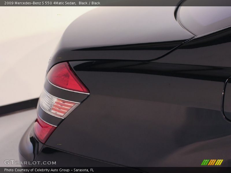 Black / Black 2009 Mercedes-Benz S 550 4Matic Sedan