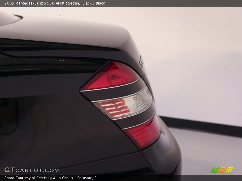 Black / Black 2009 Mercedes-Benz S 550 4Matic Sedan