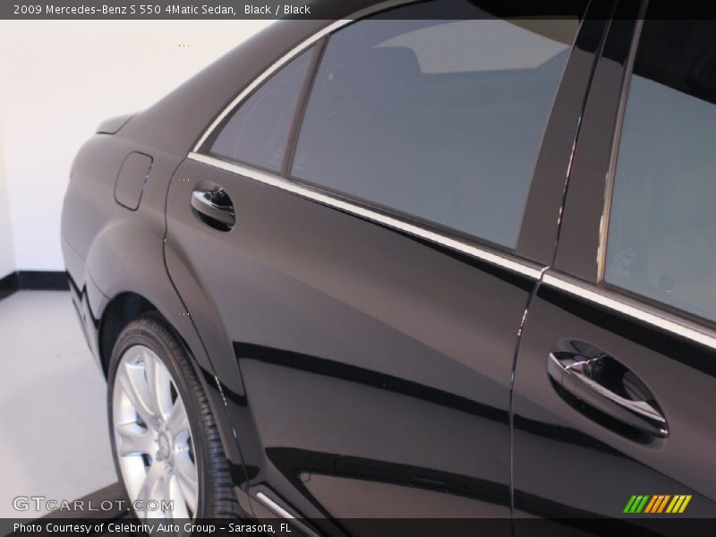 Black / Black 2009 Mercedes-Benz S 550 4Matic Sedan