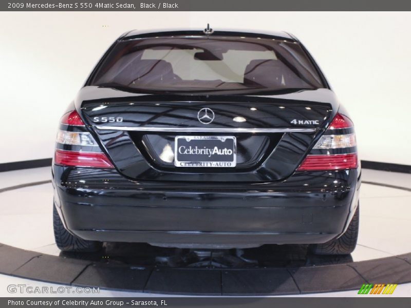 Black / Black 2009 Mercedes-Benz S 550 4Matic Sedan