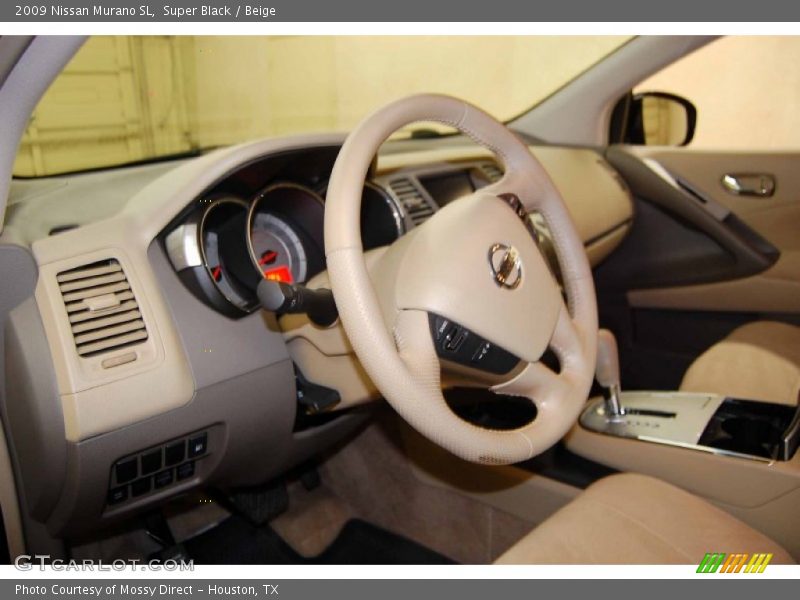 Super Black / Beige 2009 Nissan Murano SL