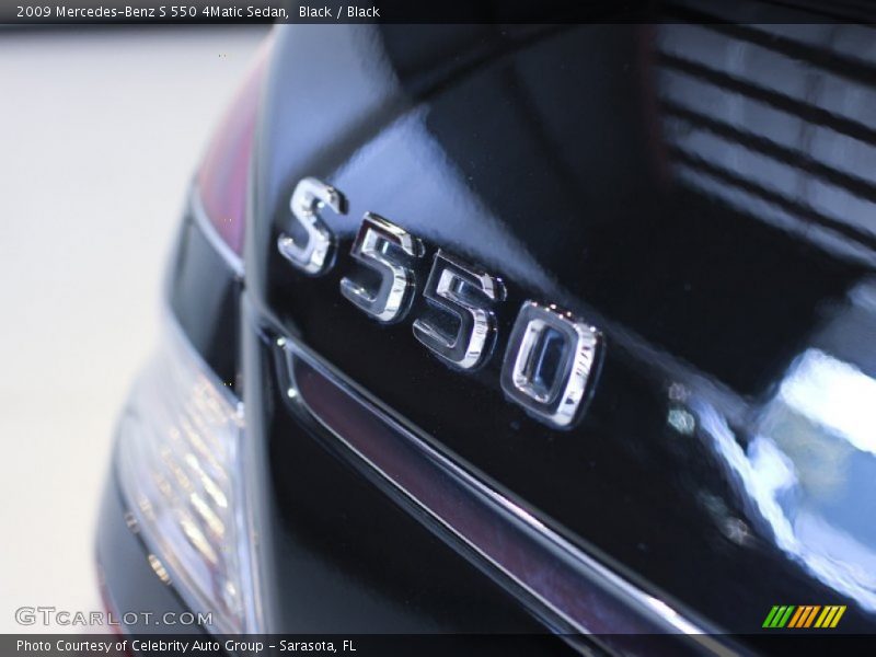 Black / Black 2009 Mercedes-Benz S 550 4Matic Sedan