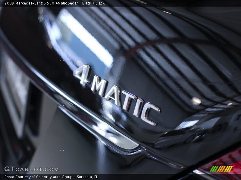 Black / Black 2009 Mercedes-Benz S 550 4Matic Sedan