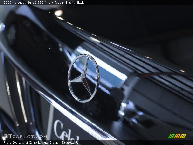 Black / Black 2009 Mercedes-Benz S 550 4Matic Sedan