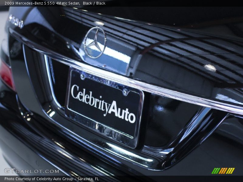Black / Black 2009 Mercedes-Benz S 550 4Matic Sedan