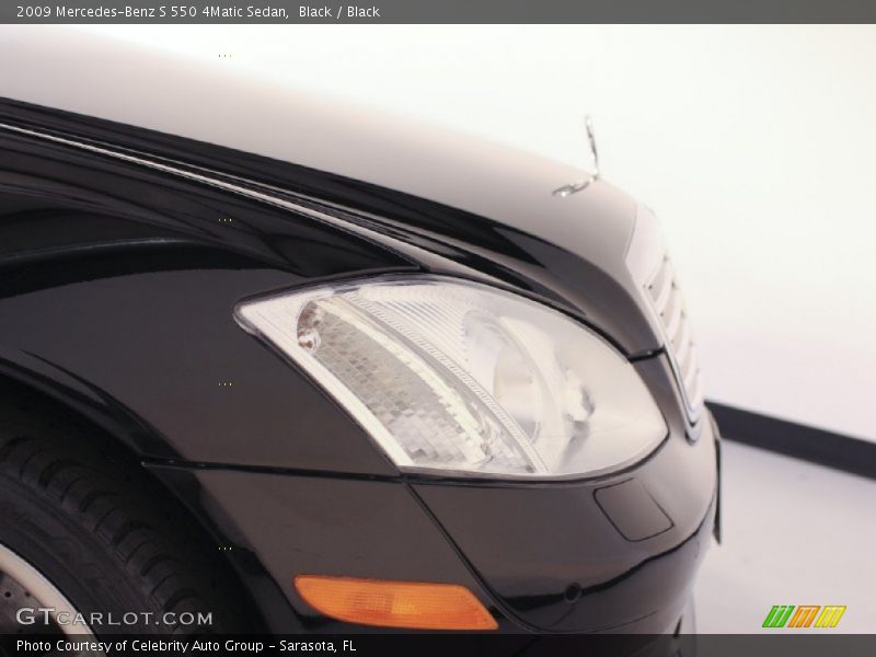 Black / Black 2009 Mercedes-Benz S 550 4Matic Sedan