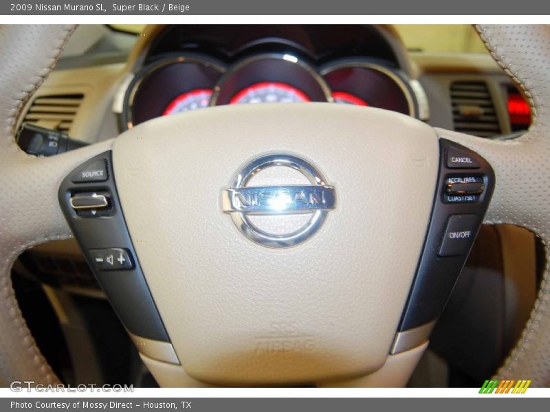 Super Black / Beige 2009 Nissan Murano SL