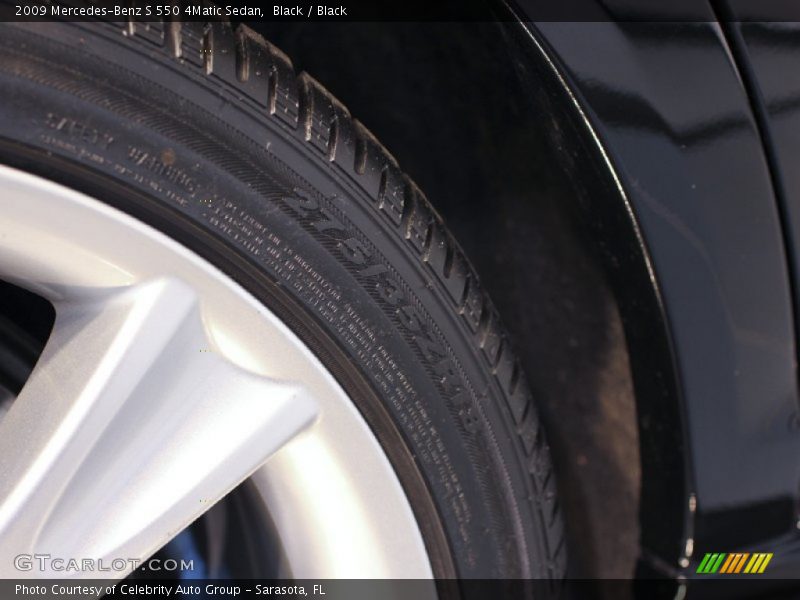 Black / Black 2009 Mercedes-Benz S 550 4Matic Sedan