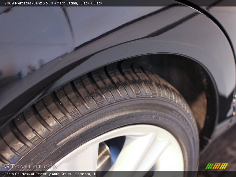 Black / Black 2009 Mercedes-Benz S 550 4Matic Sedan