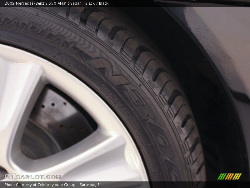 Black / Black 2009 Mercedes-Benz S 550 4Matic Sedan