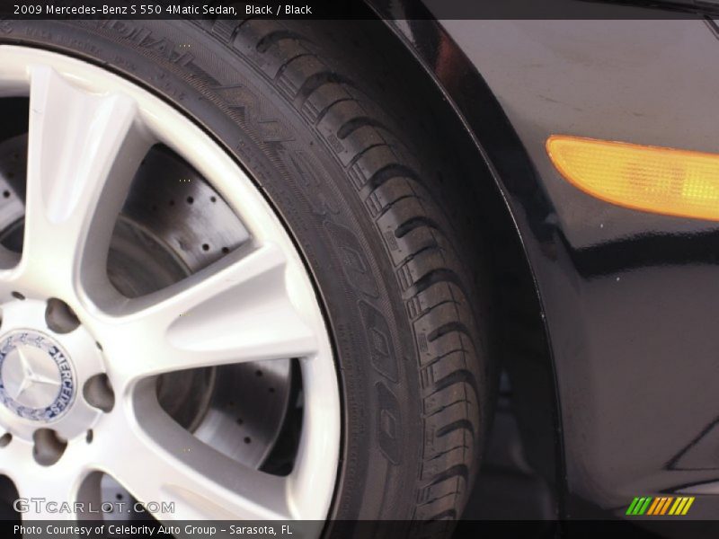 Black / Black 2009 Mercedes-Benz S 550 4Matic Sedan