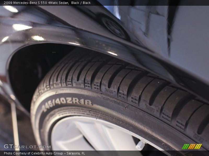 Black / Black 2009 Mercedes-Benz S 550 4Matic Sedan