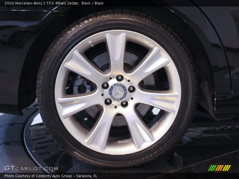 Black / Black 2009 Mercedes-Benz S 550 4Matic Sedan