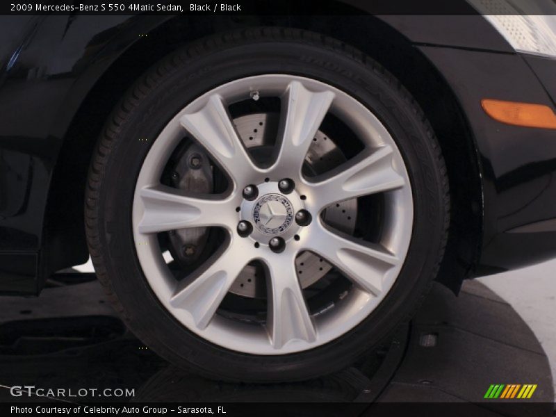 Black / Black 2009 Mercedes-Benz S 550 4Matic Sedan