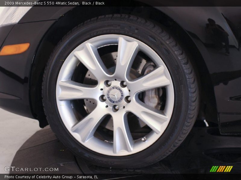 Black / Black 2009 Mercedes-Benz S 550 4Matic Sedan
