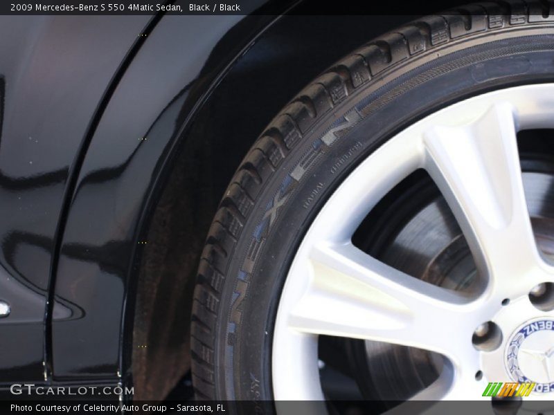 Black / Black 2009 Mercedes-Benz S 550 4Matic Sedan