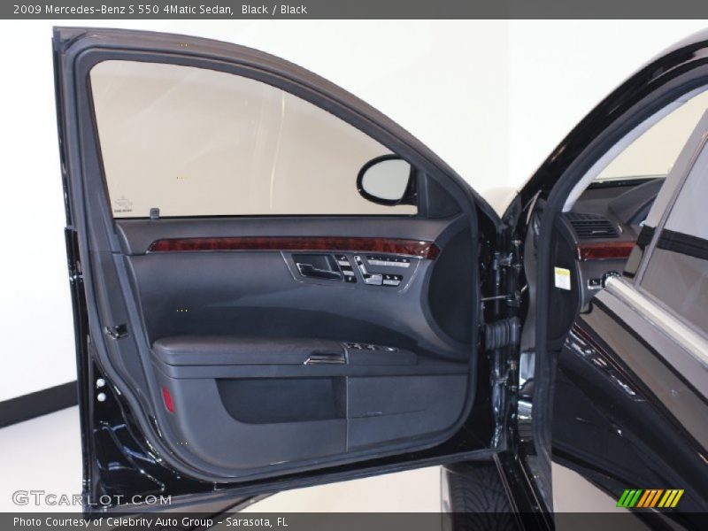 Black / Black 2009 Mercedes-Benz S 550 4Matic Sedan