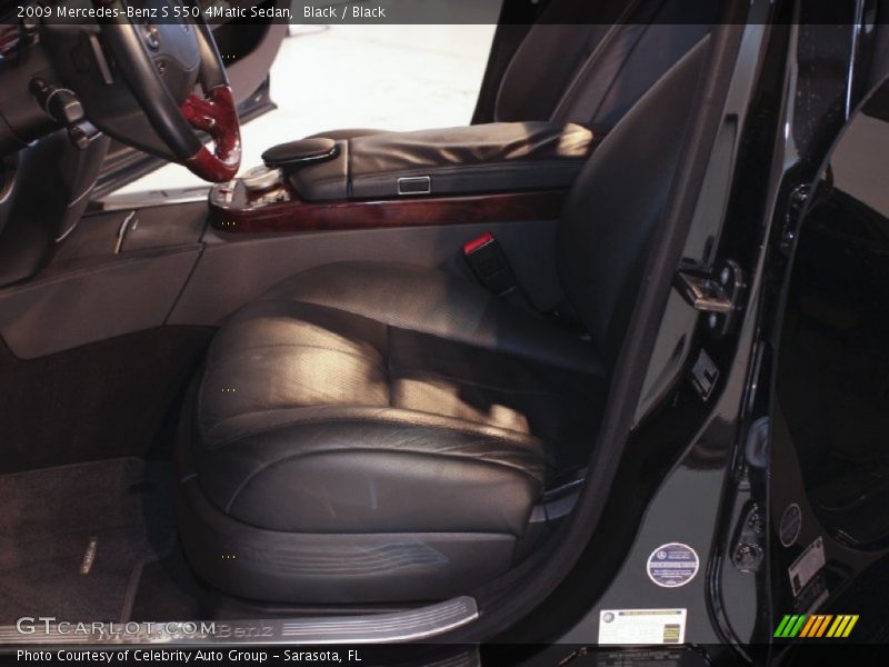 Black / Black 2009 Mercedes-Benz S 550 4Matic Sedan