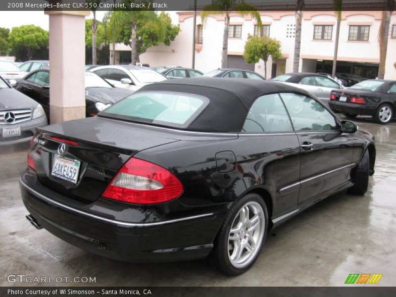 Black / Black 2008 Mercedes-Benz CLK 550 Cabriolet