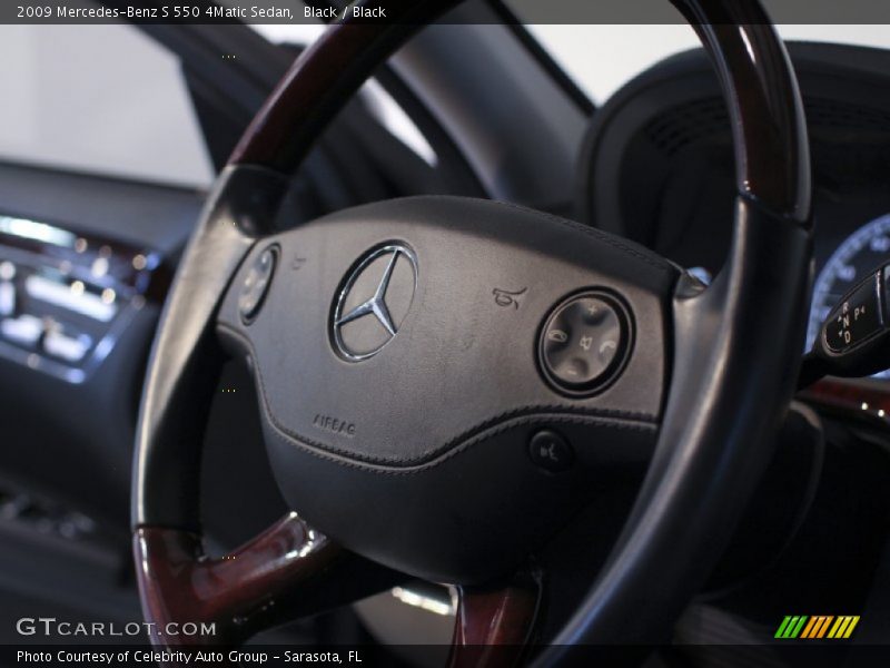 Black / Black 2009 Mercedes-Benz S 550 4Matic Sedan