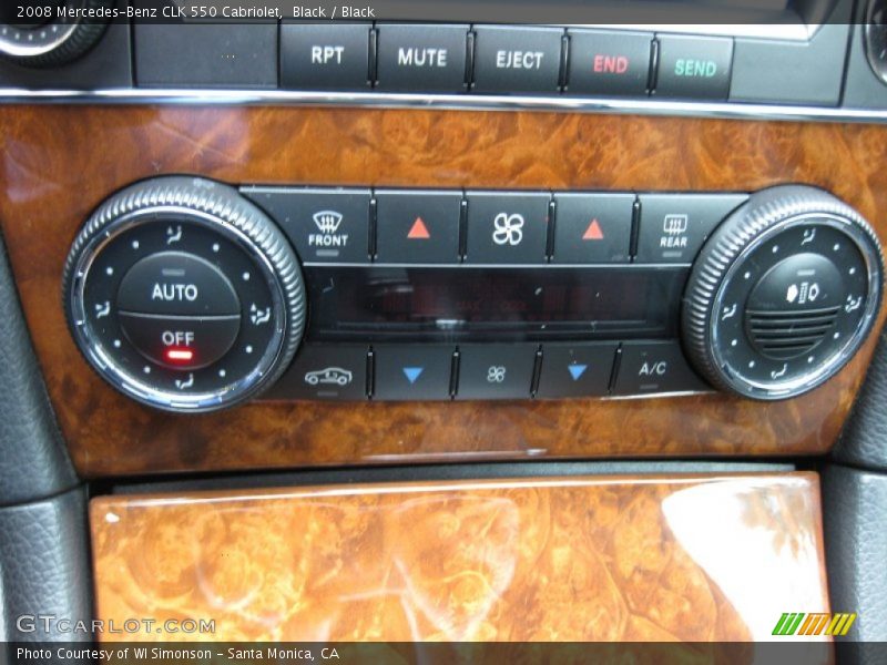 Black / Black 2008 Mercedes-Benz CLK 550 Cabriolet
