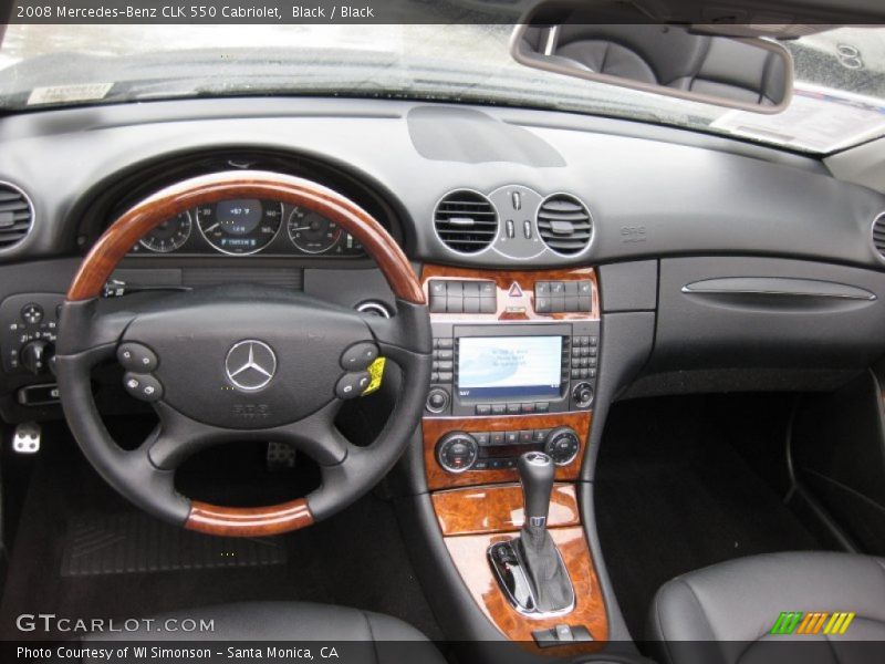 Black / Black 2008 Mercedes-Benz CLK 550 Cabriolet