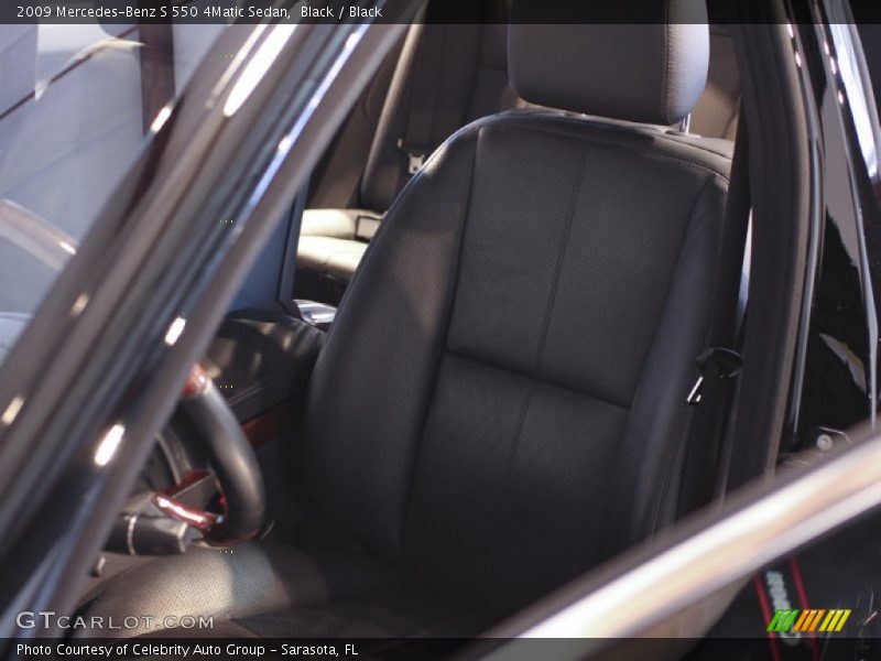 Black / Black 2009 Mercedes-Benz S 550 4Matic Sedan