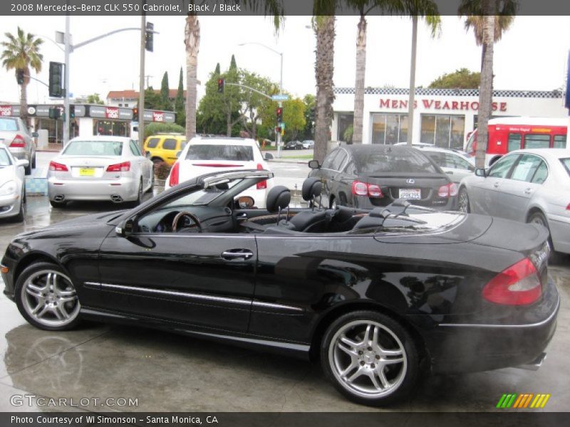 Black / Black 2008 Mercedes-Benz CLK 550 Cabriolet