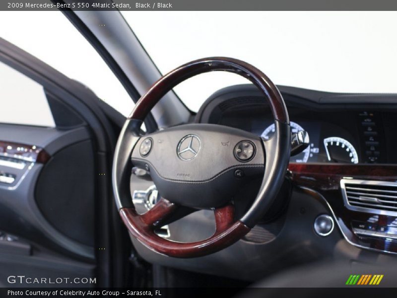 Black / Black 2009 Mercedes-Benz S 550 4Matic Sedan