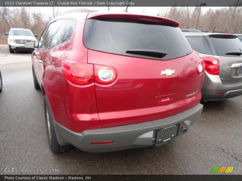Crystal Red Tintcoat / Dark Gray/Light Gray 2012 Chevrolet Traverse LT