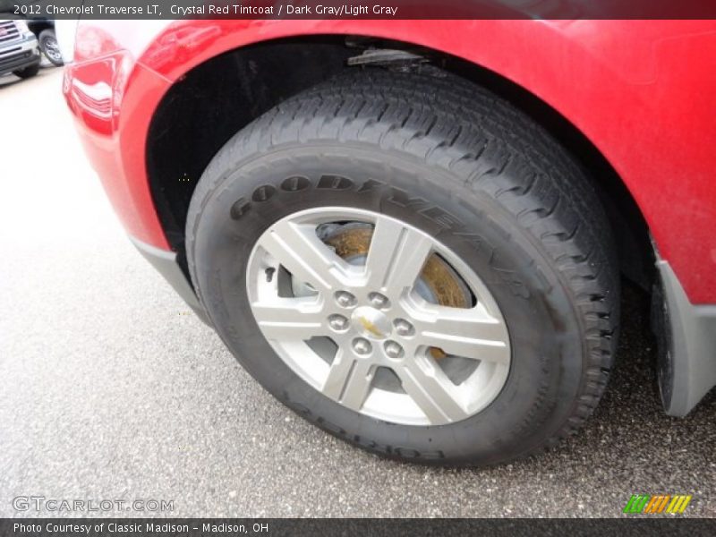 Crystal Red Tintcoat / Dark Gray/Light Gray 2012 Chevrolet Traverse LT