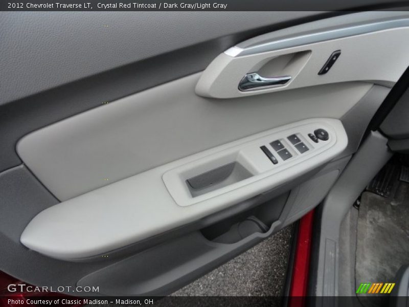Crystal Red Tintcoat / Dark Gray/Light Gray 2012 Chevrolet Traverse LT