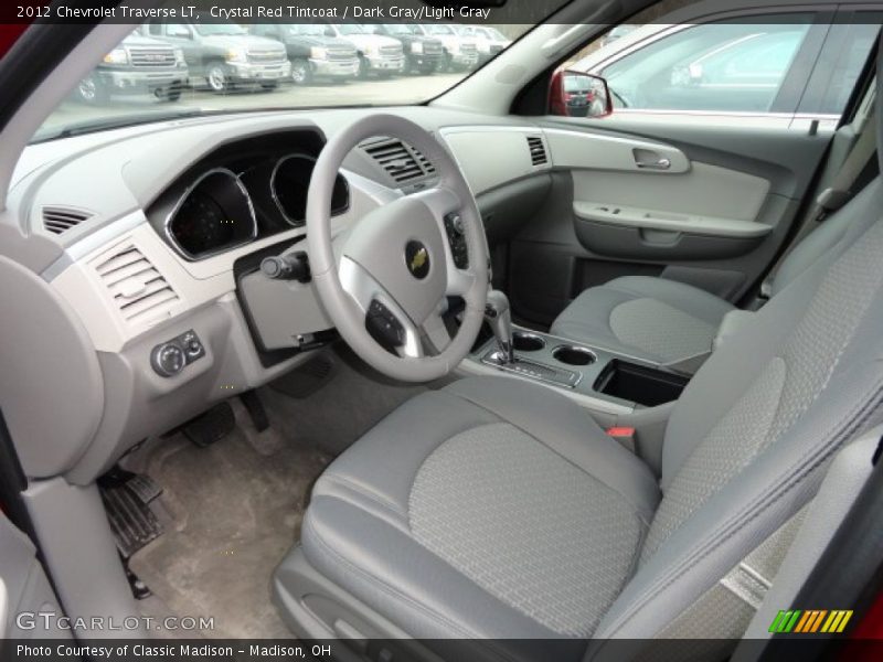 Crystal Red Tintcoat / Dark Gray/Light Gray 2012 Chevrolet Traverse LT