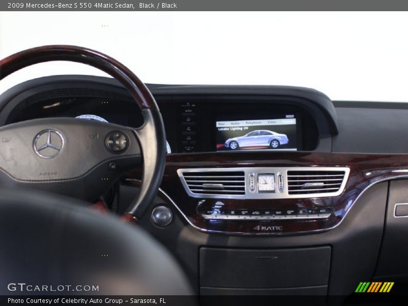 Black / Black 2009 Mercedes-Benz S 550 4Matic Sedan