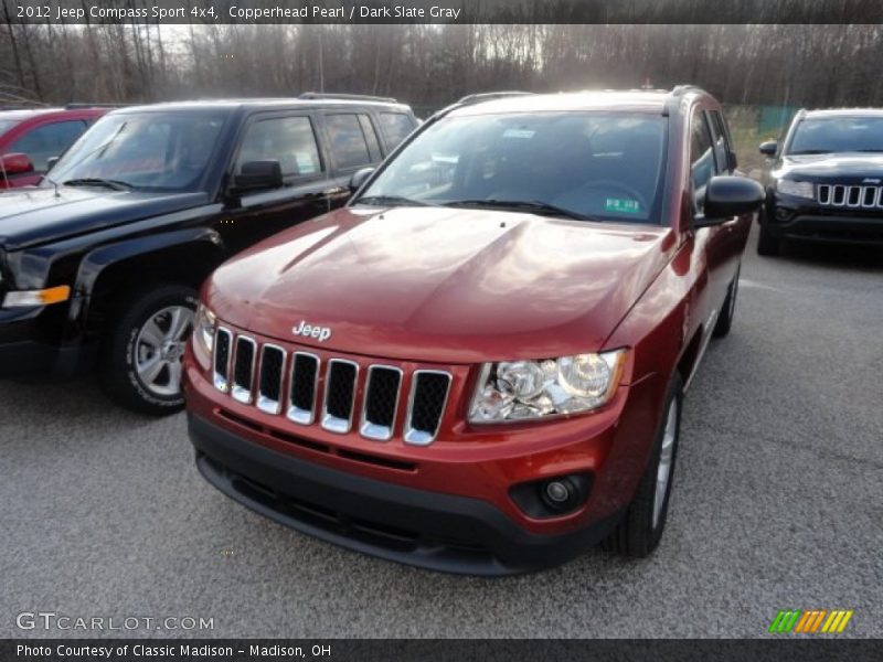Copperhead Pearl / Dark Slate Gray 2012 Jeep Compass Sport 4x4