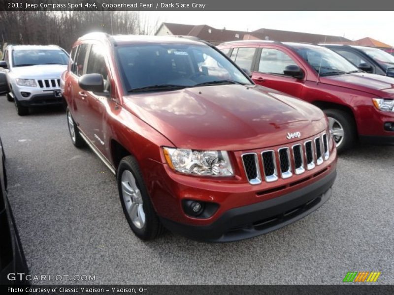 Copperhead Pearl / Dark Slate Gray 2012 Jeep Compass Sport 4x4