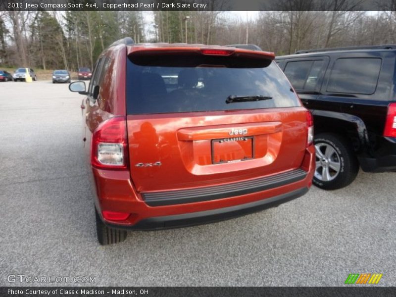 Copperhead Pearl / Dark Slate Gray 2012 Jeep Compass Sport 4x4